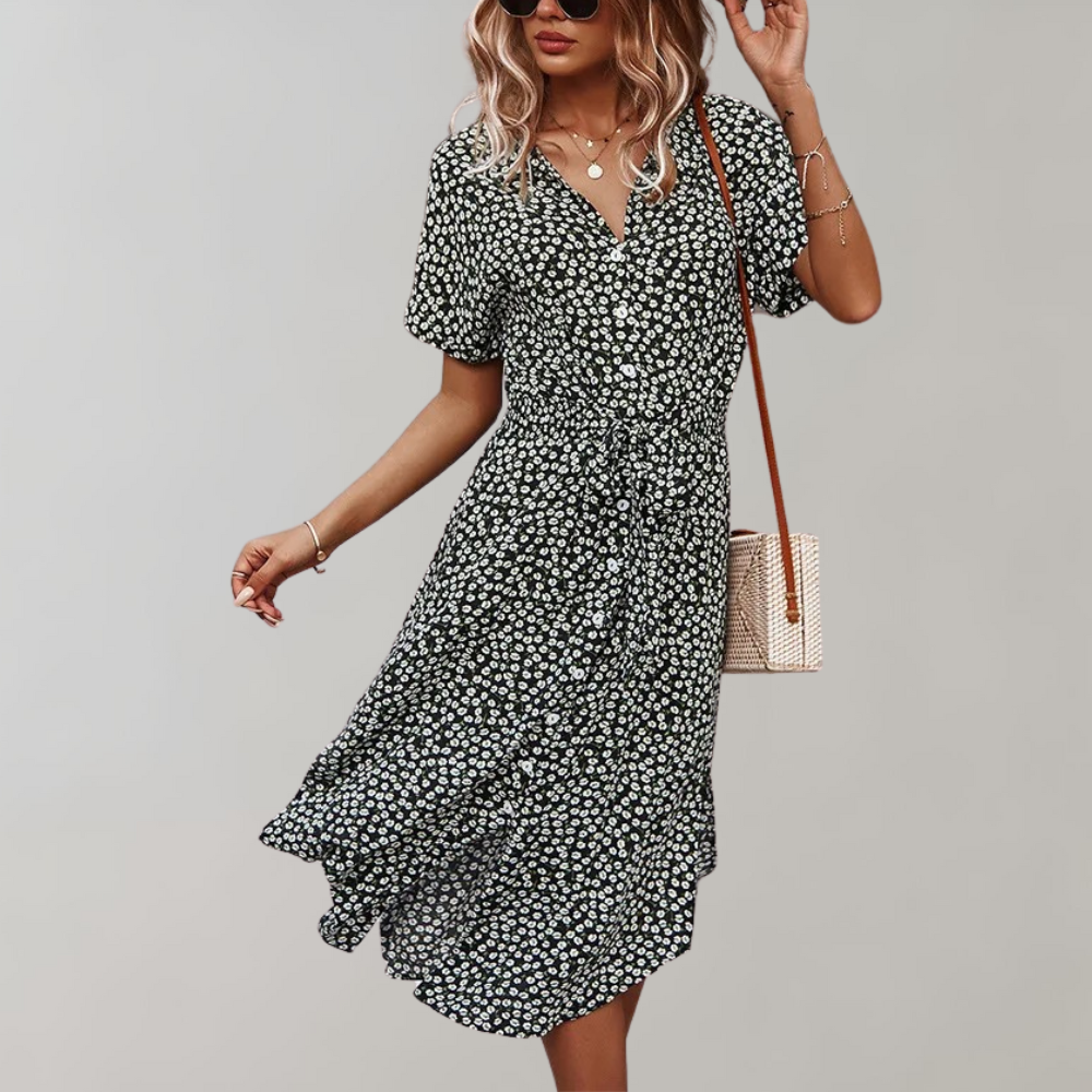 LP | Vestito estivo midi da donna - perfetto per la primavera e l'estate