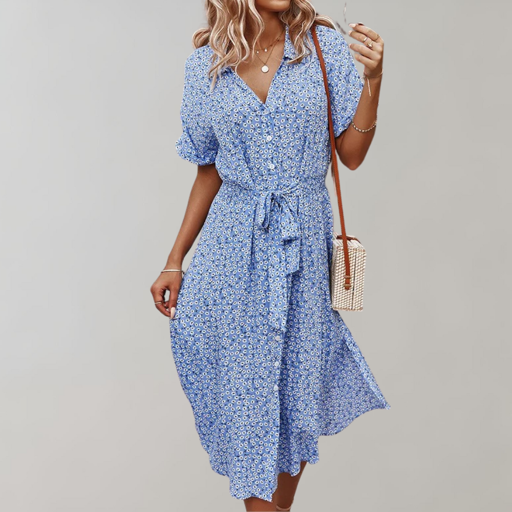 LP | Vestito estivo midi da donna - perfetto per la primavera e l'estate