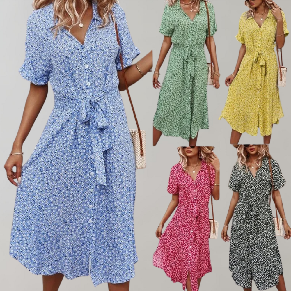 LP | Vestito estivo midi da donna - perfetto per la primavera e l'estate